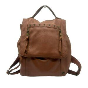 Brown Leather Backpack